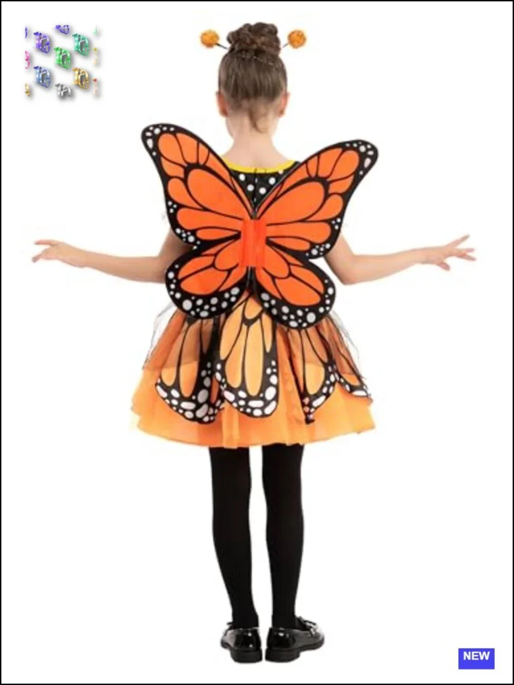 Spooktacular Creations Girl's Butterfly Costume with Wings and Headband for